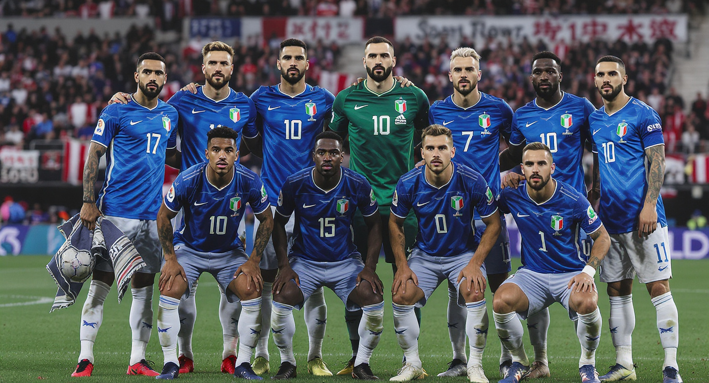 Italiens herrlandslag i fotboll: Gli Azzurri, trupp och EM